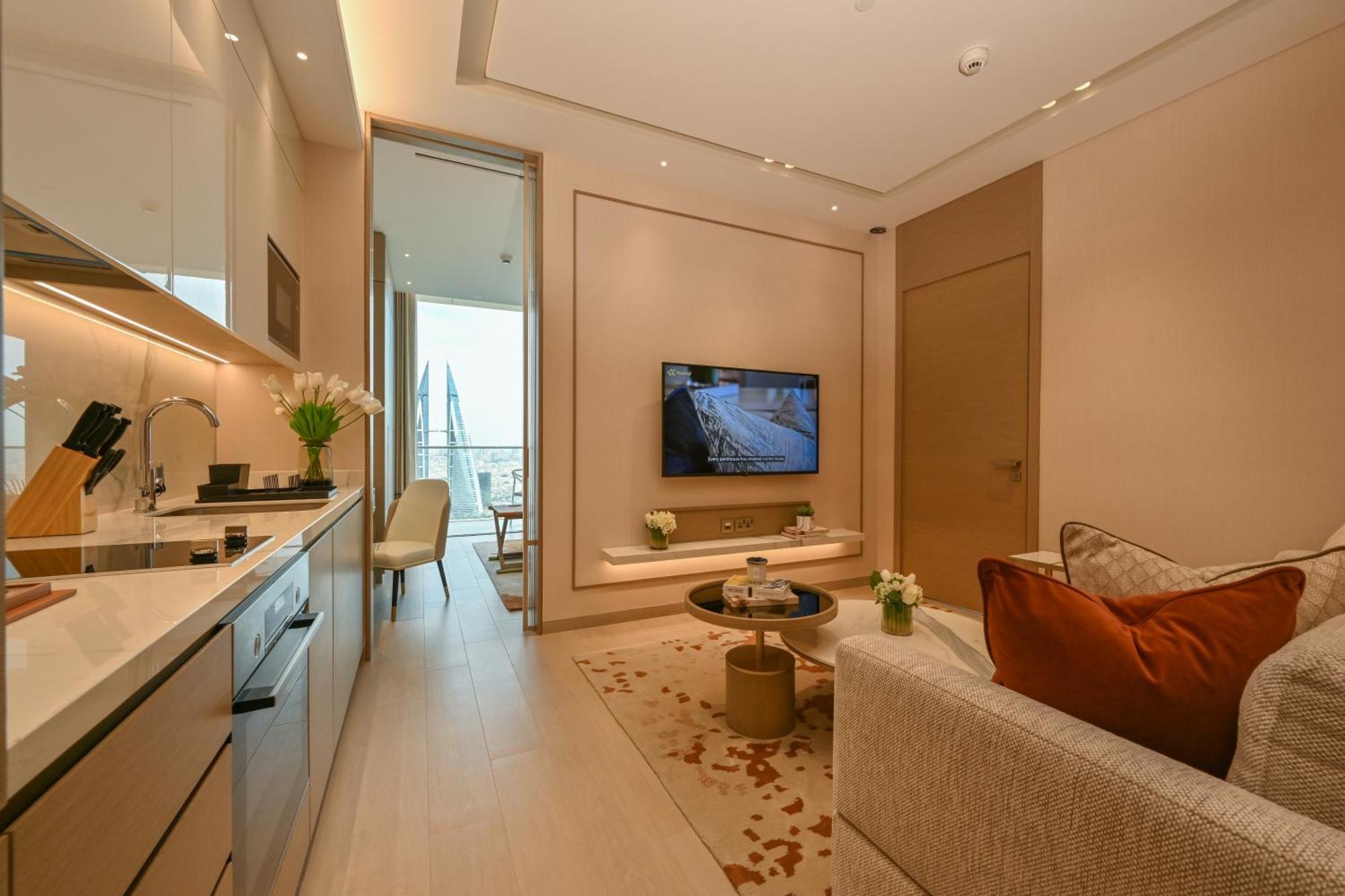 Hotel Onyx Rotana Manama Zewnętrze zdjęcie Interior of a typical apartment