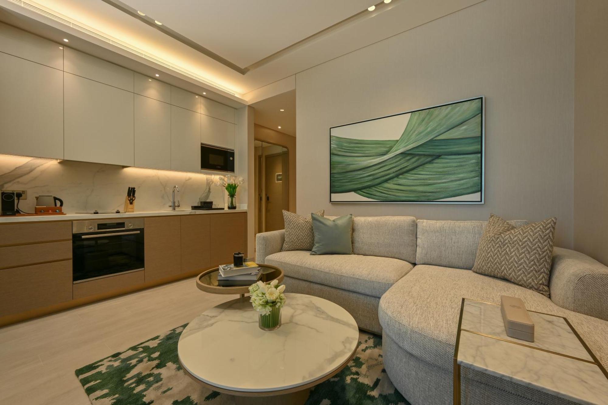 Hotel Onyx Rotana Manama Zewnętrze zdjęcie A living room in a 1-bedroom apartment