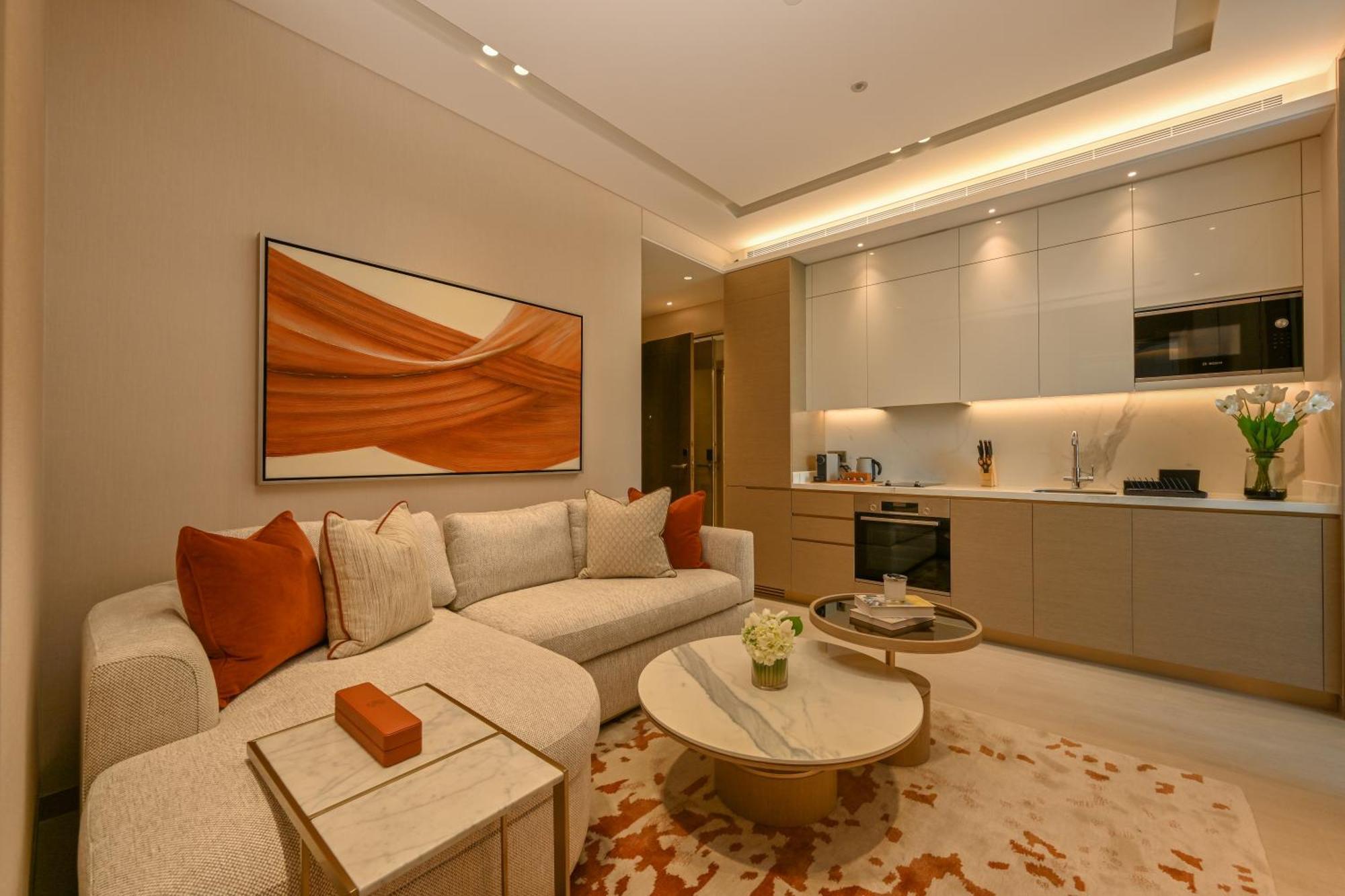 Hotel Onyx Rotana Manama Zewnętrze zdjęcie A living room in a 1-bedroom apartment